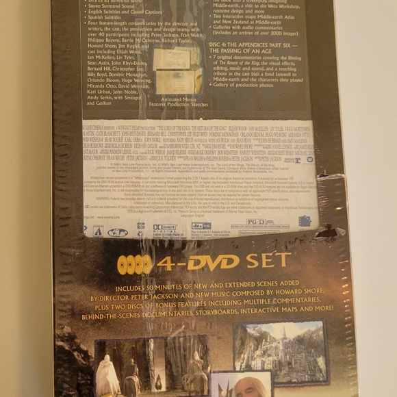 The Lord of The Rings Return of the King Wide-screen 4 Disc set Special extended - Picture 3 of 7